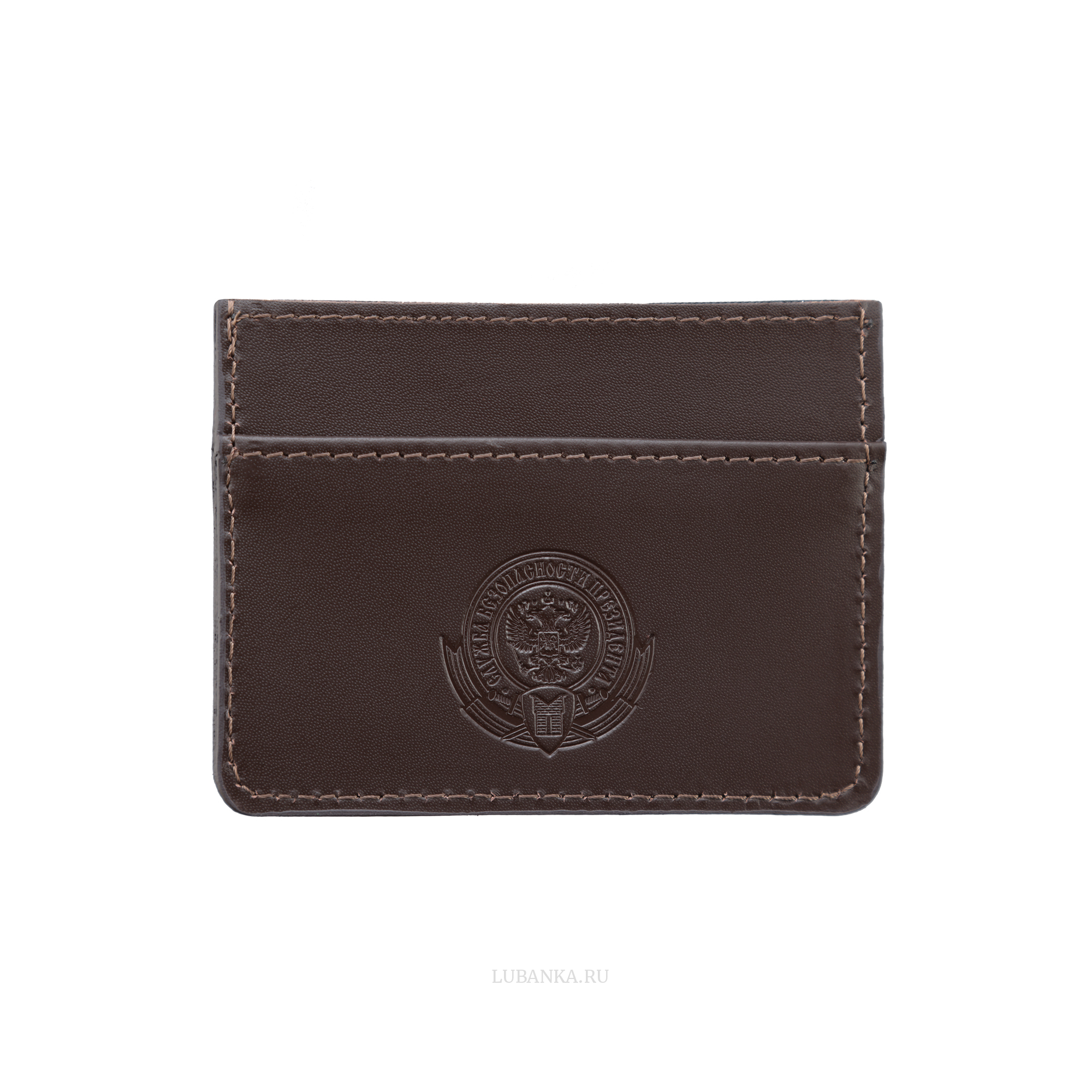 Картхолдер двухсторонний СБП темно коричневый