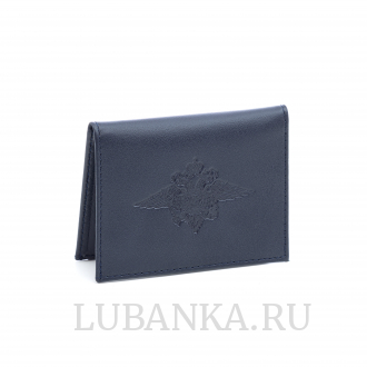 Обложка для удостоверения Полиция темно синяя