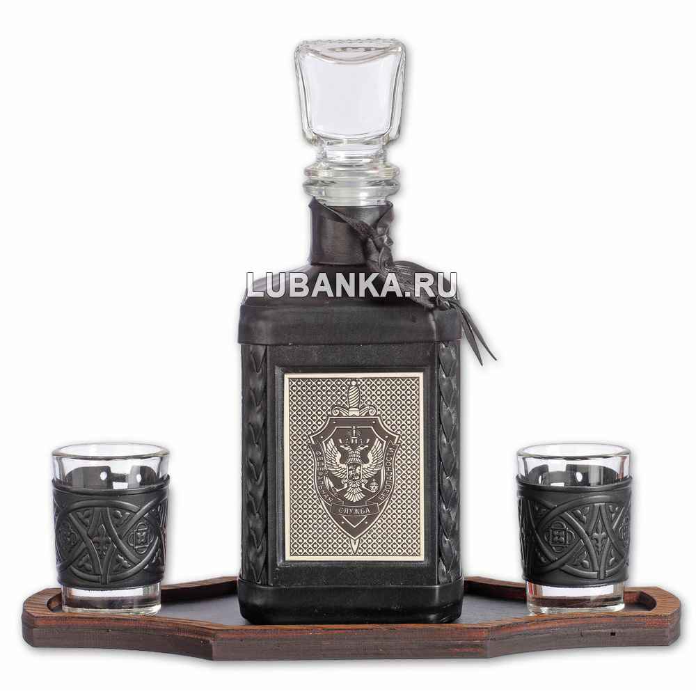 Набор для водки «ФСБ» чёрный