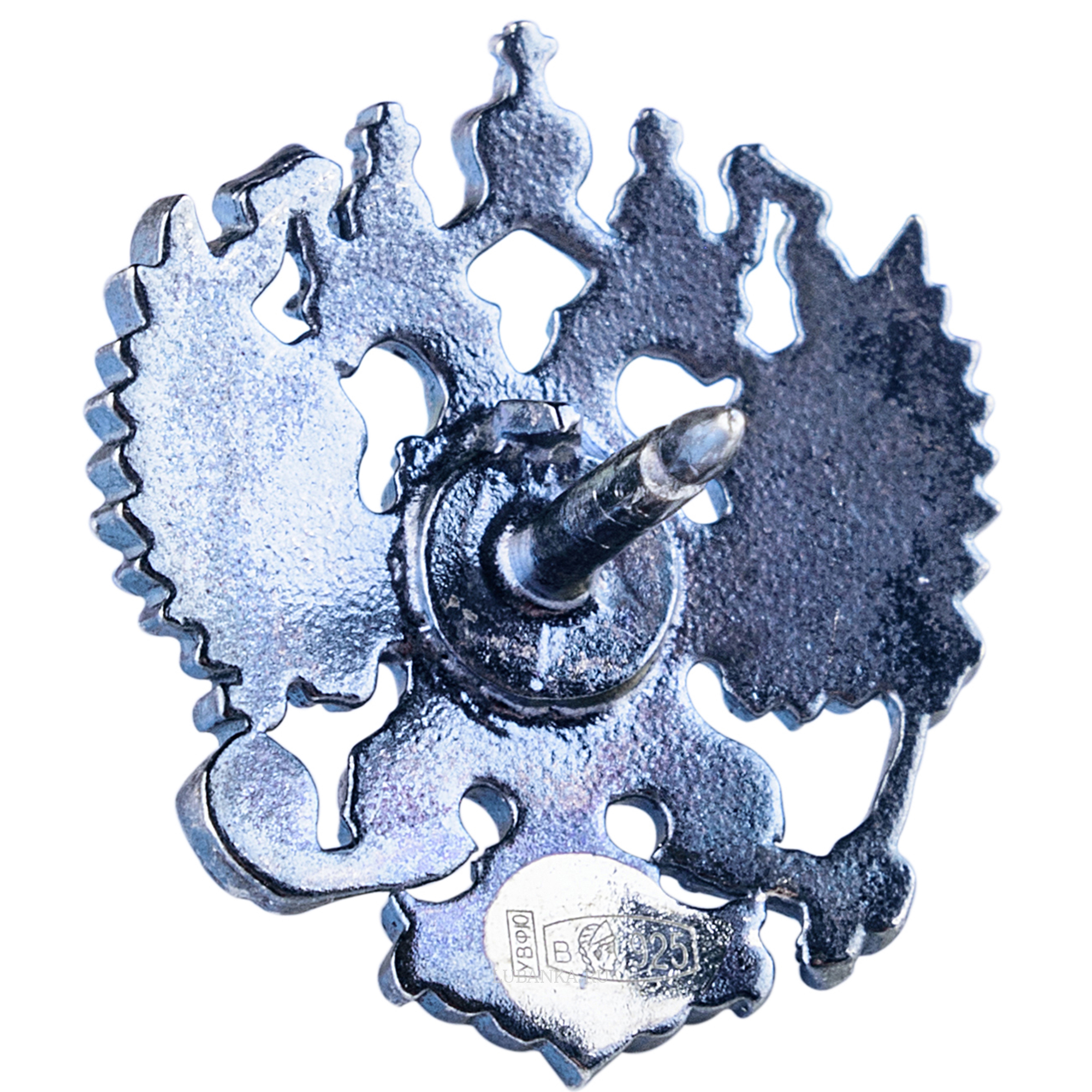 Значок Герб России серебро