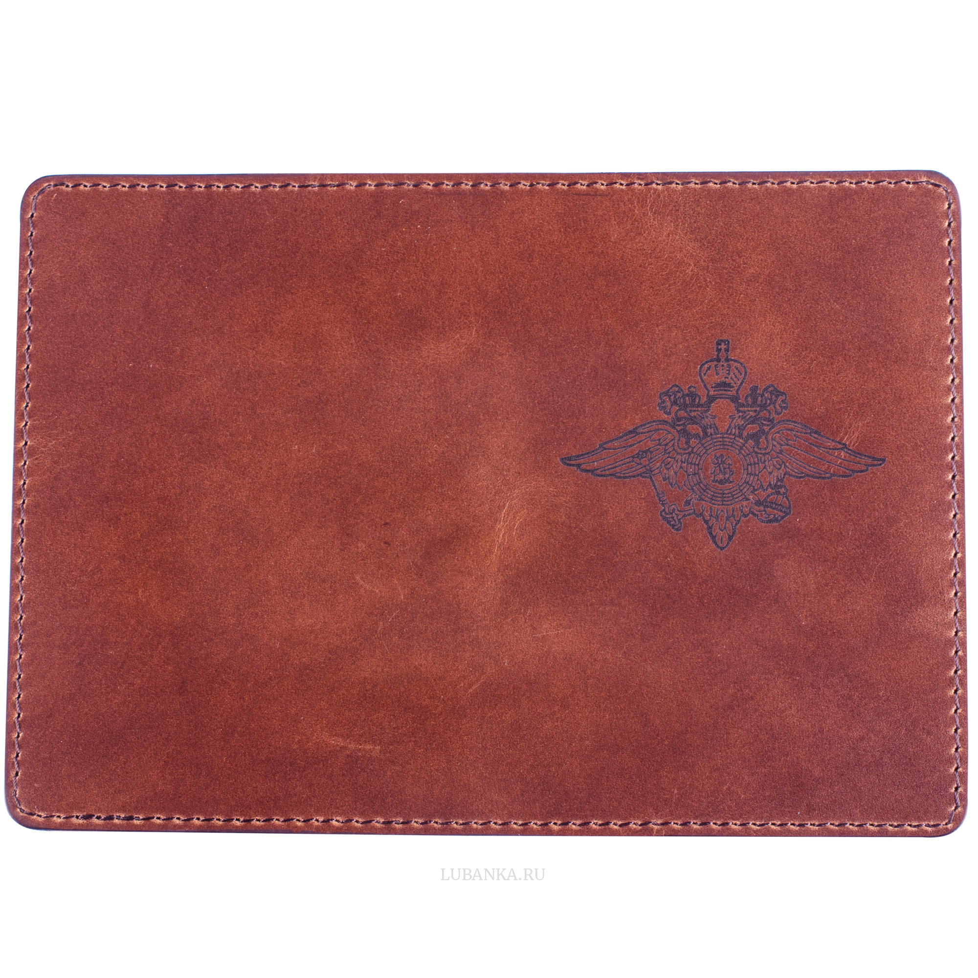 Обложка для паспорта МВД коричневая