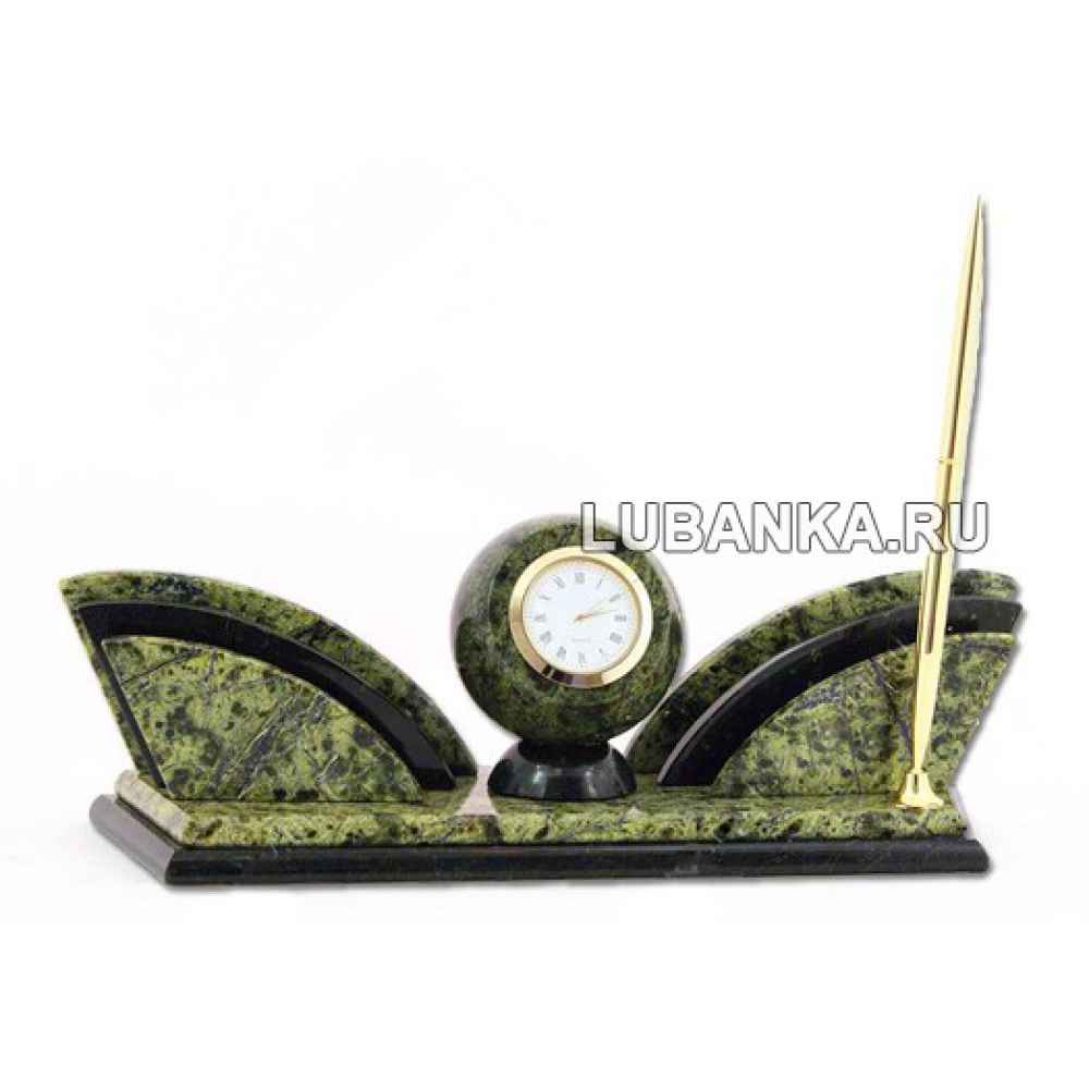 Настольный набор для руководителя «Бабочка» из камня
