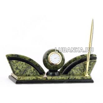 Настольный набор для руководителя «Бабочка» из камня