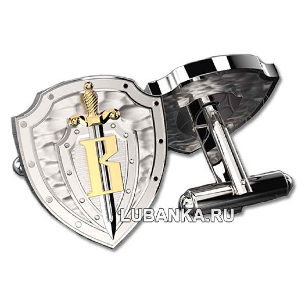 Запонки «ГСН Вымпел», серебро